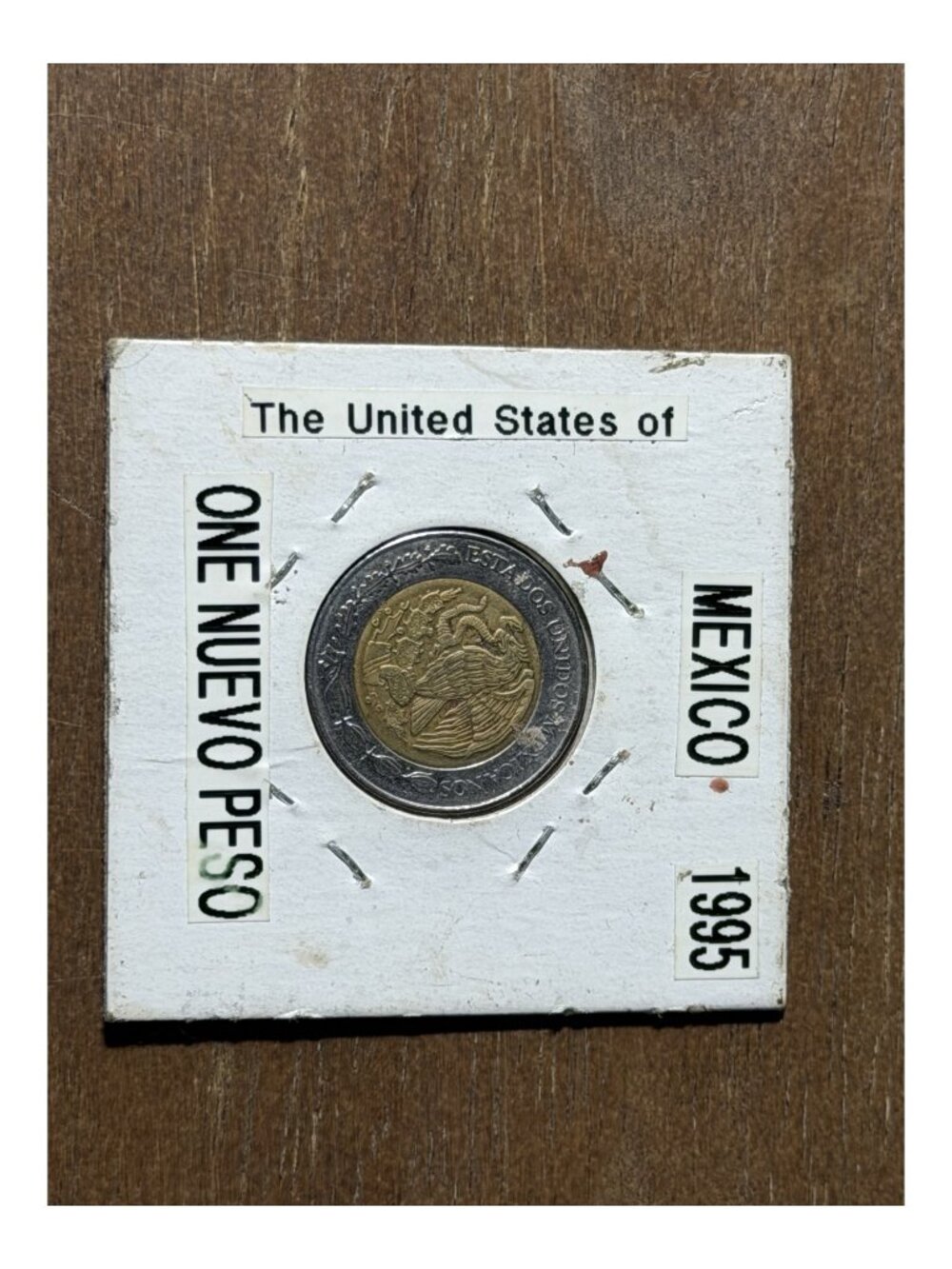Mexico 1995 One Nuevo Peso bimetallic circulation coin